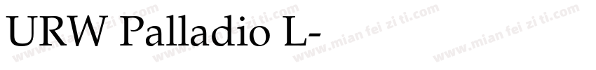 URW Palladio L字体转换